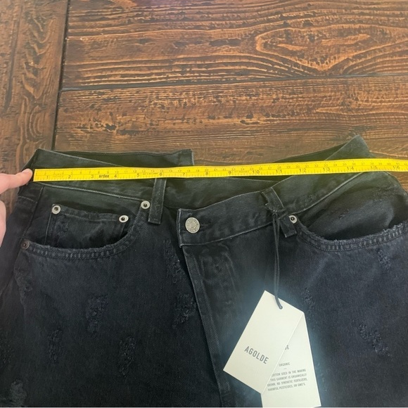 Agolde Criss Cross Straight Jeans Feverish - Picture 12 of 12